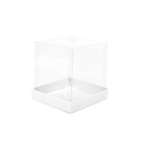 Caixa Mini Bolo Artcrystal Branco 8,5x8,5cm