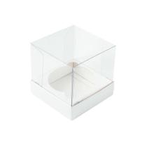 Caixa Mini Bolo G (8cm x 8cm x 8cm) Branca 10 unidades Assk Rizzo Confeitaria