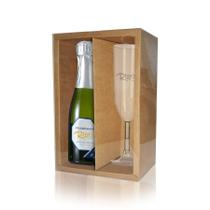 Caixa Mini Champanhe e Taça (20,5cm x 13cm x 6cm) Kraft 5 unidades Assk