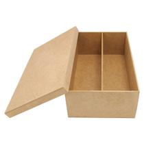 Caixa Mini Chandon Tampa de Sapato 1 Divisoria 25x15x8cm Mdf Madeira Caixa Mini Chandon Tampa de Sapato 1 Divisoria 25x15x8cm Mdf Madeira