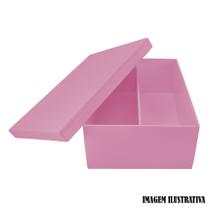 Caixa Mini Chandon Tampa de Sapato 1 Divisoria 25x15x8cm Mdf Madeira Pintado