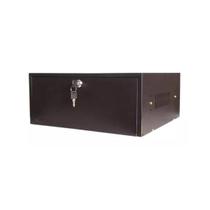 Caixa Mini Rack Organizador Preta Horizontal Gabinete A125