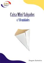 Caixa Mini Salgados c/50 unidades - Karreira - salgadinhos, coxinhas, bolinhas de queijo (10690)