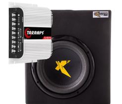 Caixa mini slim 300w exclusive sub 8 + modulo taramps ts400