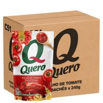 Caixa Molho de Tomate Quero Tradicional 240g 24 Un.