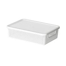 Caixa Multiuso Organizador Com Tampa Linea 8cm x 26cm x 36cm