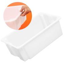 Caixa Multiuso Plástico Resistente 24,5l Branca C/ Tampa