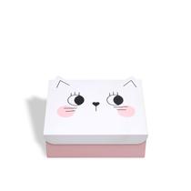 Caixa multiuso Rosa - Gatinha Rosa e branco