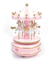 Caixa Musical Infantil Cavalinho Decora Carrossel Rosa Caixa Musical Infantil Cavalinho Decora Carrossel Rosa