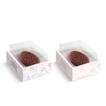 Caixa New Moldura Para Meio Ovo 250 g Clássico Francês - 1 unidade Pct. c/ 6 unds. - Cromus -