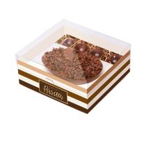 Caixa New Practice Meio Ovo com Docinhos 250g Tons de Chocolate - 06 Unidades - Cromus Páscoa