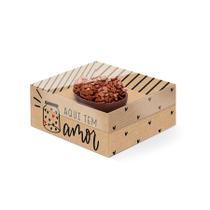 Caixa New Practice para Meio Ovo 50 g Kraft - Feito com Doçura - 6 Unidades - Cromus - Rizzo