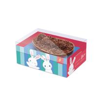 Caixa New Practice para Meio Ovo - Coelhinhos - 06 Unidades - Cromus Páscoa - Rizzo