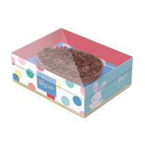 Caixa New Practice para Meio Ovo de 1kg Tamanho Família - Coelhinhos - 04 Unidades - Cromus - Rizzo