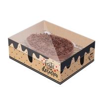 Caixa New Practice para Meio Ovo de 1kg Tamanho Família - Kraft Doçura - 04 Unidades - Cromus -