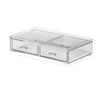 Caixa Organizador 2 Gaveta Multiuso Empilhável 21,5x12,5x5cm