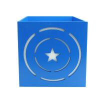 Caixa Organizador 3D Modelo Capitão 30x26x25 Mdf 6mm Madeira Pintado Caixa Organizador 3D Modelo Capitão 30x26x25 Mdf 6mm Madeira Pintado