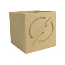 Caixa Organizador 3D Modelo Flash 30x26x25 Mdf 6mm Madeira Caixa Organizador 3D Modelo Flash 30x26x25 Mdf 6mm Madeira
