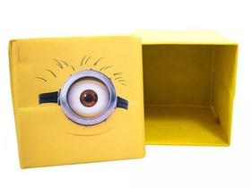 Caixa Organizadora 1 Olhão Minions Meu Malvado Favorito pode ser como banquinho Caixa Organizadora 1 Olhão Minions Meu Malvado Favorito pode ser como banquinho