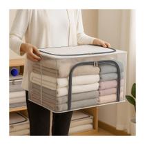 Caixa Organizadora 100L Premium Impermeável Zíper Duplo Caixa Organizadora 100L Premium Impermeável Zíper Duplo