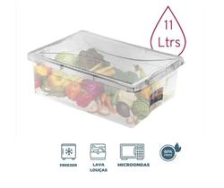 Caixa Organizadora 11 Litros com Tampa para Açougue, Frigorífica, Freezer, Câmara Fria,Geladeira