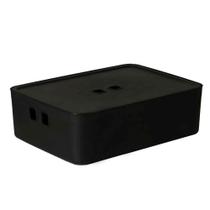 Caixa Organizadora 14 Litros Média Com Tampa