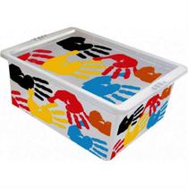 Caixa Organizadora 17 Litros Mãozinha - OR17L-11 - SÃO BERNARDO Caixa Organizadora 17 Litros Mãozinha - OR17L-11 - SÃO BERNARDO