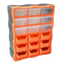 Caixa organizadora 18 gavetas multiuso plástico compartiment