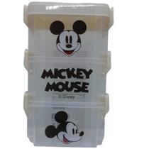 Caixa organizadora 3 caixas disney mickey miniso 7x5x5 cm.