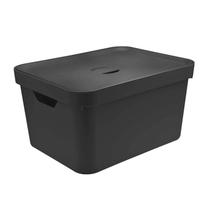 Caixa Organizadora 32 Litros Grande Multiuso Cesto Organizador com Tampa OU