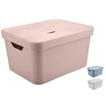 Caixa Organizadora 32 Litros Multiuso Organizador - Rosa