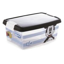 Caixa Organizadora 3,4L de Polipropileno com Travas Mickey - Plasútil