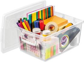 Caixa organizadora 4 litros com fecho e alça para transporte Caixa organizadora 4 litros com fecho e alça para transporte