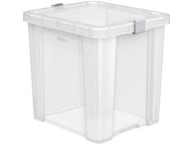 Caixa Organizadora 42L Transparente Basic