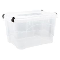Caixa Organizadora 45 Litros Grande Multiuso Com Travas Caixa Organizadora 45 Litros Grande Multiuso Com Travas