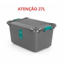 Caixa Organizadora 50L Com Tampa Grande Multiuso Para Roupas Brinquedos Ferramentas Organização Caixa Organizadora 50L Com Tampa Grande Multiuso Para Roupas Brinquedos Ferramentas Organização