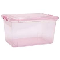 Caixa Organizadora 50L Com Tampa Grande Multiuso Para Roupas Brinquedos Ferramentas Organização Caixa Organizadora 50L Com Tampa Grande Multiuso Para Roupas Brinquedos Ferramentas Organização