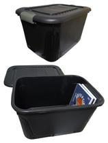 Caixa Organizadora 50l Contêiner Com Travas E Rodinhas