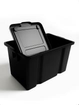 Caixa Organizadora 65L Grande Rodinhas Multiuso c/ Tampa