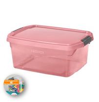 Caixa Organizadora 6L Porta Utensílios Objetos Sr901 - Rosa