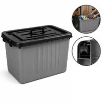 Caixa Organizadora 77 Litros Gigante Rodinhas Container Box Carrinho Grande Mudança Expedicao Multiuso Porta Sapatos Rou Caixa Organizadora 77 Litros Gigante Rodinhas Container Box Carrinho Grande Mudança Expedicao Multiuso Porta Sapatos Rou
