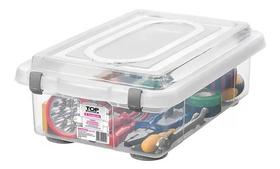 Caixa Organizadora 8,6 Litros Transparente Sanremo Caixa Organizadora 8,6 Litros Transparente Sanremo