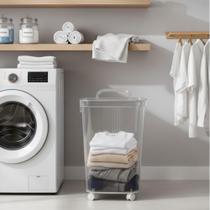 Caixa Organizadora Acrílica Gigante 61cm Com Rodas Carrinho Transparente Multiuso Organização Casa Caixa Organizadora Acrílica Gigante 61cm Com Rodas Carrinho Transparente Multiuso Organização Casa