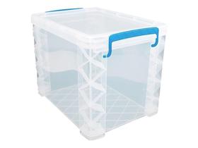 Caixa Organizadora Advantus Super Stacker Transparente Tamanho Carta 37x29x27cm