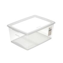 Caixa Organizadora Armazenamento De Plástico Cristal Transparente 7,5l