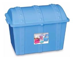 Caixa Organizadora Bau Infantil Plastico Rosa P/ Brinquedos - Usual Utilidades