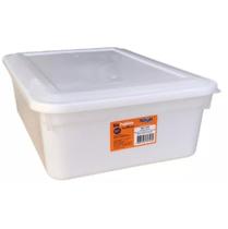 Caixa Organizadora Biopratika Com Tampa 0316 10 Litros Pleion Branca