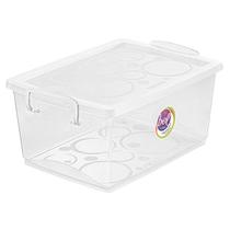 Caixa organizadora box alta cristal 4L OR80300 Ordene