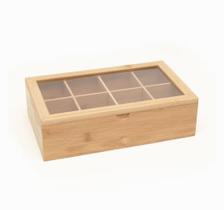 Caixa organizadora c/ 8 nichos - natural bambu Caixa organizadora c/ 8 nichos - natural bambu