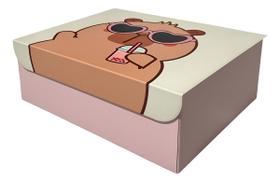 Caixa Organizadora Capivara Tina Geguton em Aço Decore